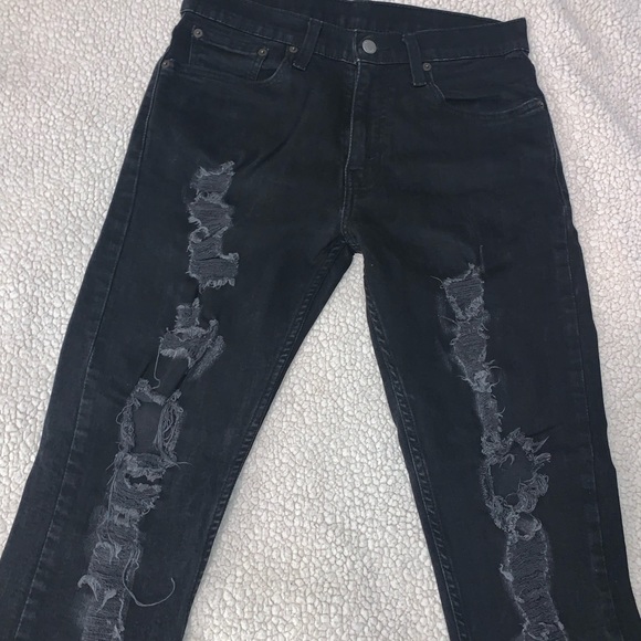 Levi’s 512 thrashed distressed jeans - Picture 1 of 9